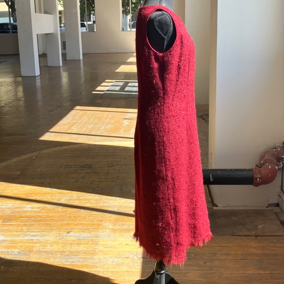 Kenneth Cole Burgundy wool  and Mohair deess - Picture 3 of 12